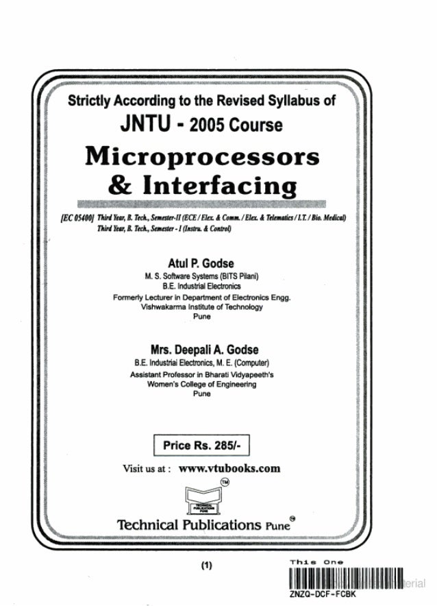 godse microprocessor and microcontroller ebook